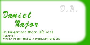 daniel major business card